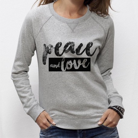 SWEAT SHIRT PEACE and LOVE