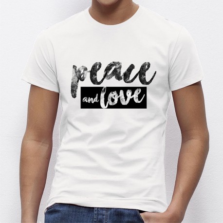 T-shirt homme PEACE AND LOVE