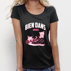 T-shirt "Bien dans mes pompes"