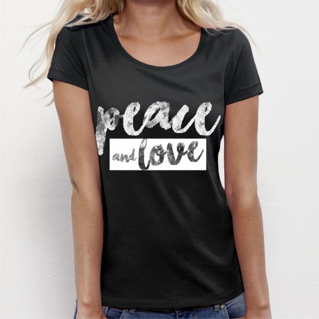 Tee Shirt Femme Peace and Love