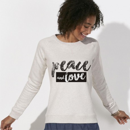 Sweat original femme PEACE and LOVE