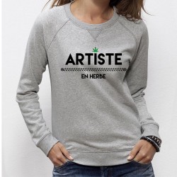 SWEAT femme tendance - "Artiste en Herbe"