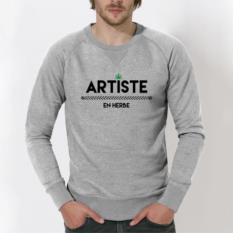 SWEAT homme original - "Artiste en Herbe"