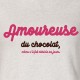 SWEAT tendance femme "Amoureuse du Chocolat"