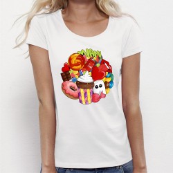 T-shirt femme Kawaii "MIAM"